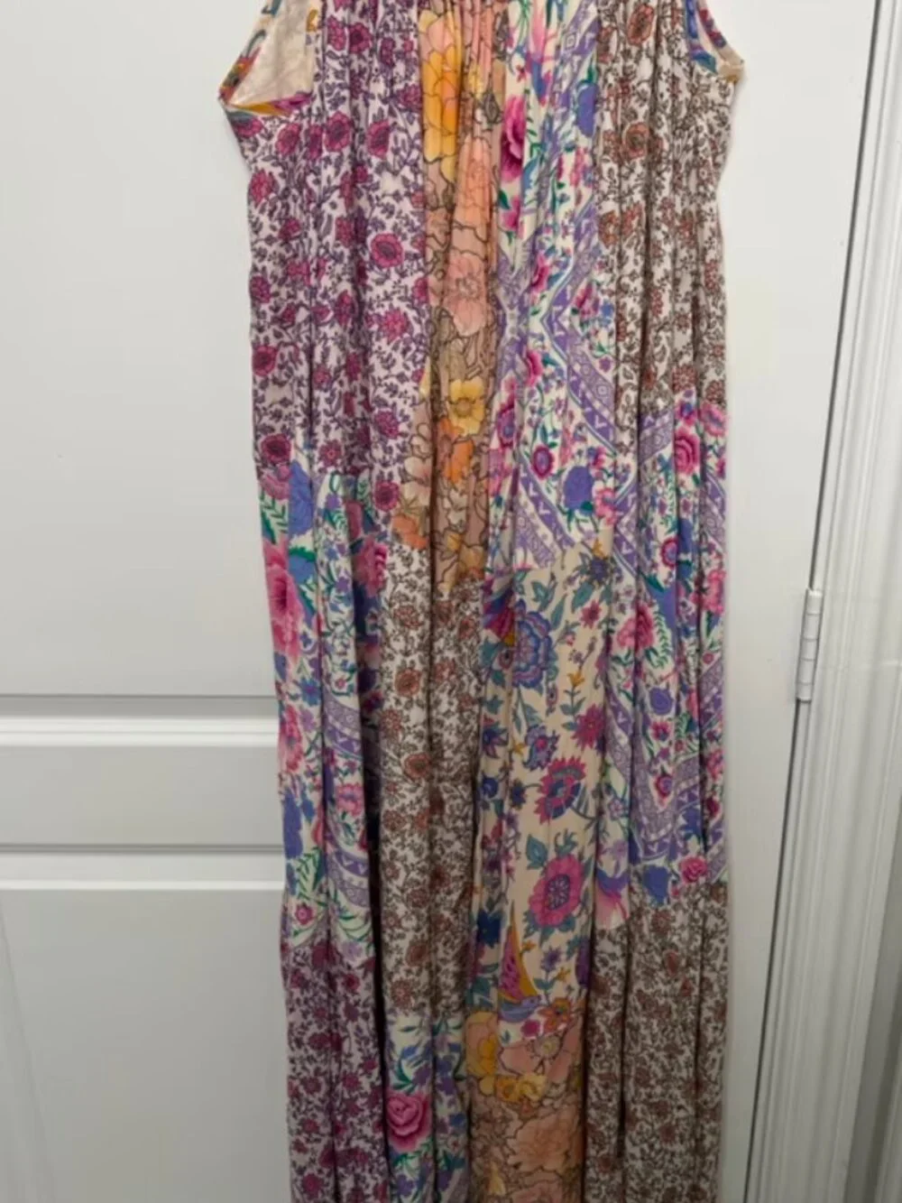 Spell & The Gypsy Renew Patchwork Strappy Maxi Dress | Medium | NWOT | Rare - Picture 7 of 12